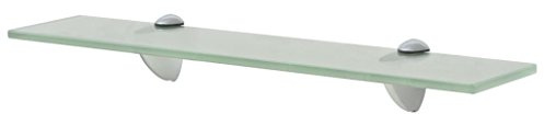 ARKEM Schwebendes Regal Glas 50x10 cm 8 mm Wandregal Ohne Bohren Waschbecken Ablage