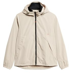 Superdry Herren SD Windbreaker Jacke mit Kapuze Chateau Grau L