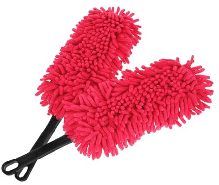 Mobestech Ergonomischer Staubwedel Für Den Autoinnenraum 2-teilige Chenille-bürste Zur Staubentfernung Verwendung