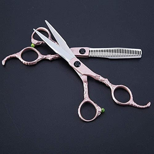 Professionell frisörsax roséguld skorpion hår barberare sax set sax hår sax kvalitetssalong 15 cm