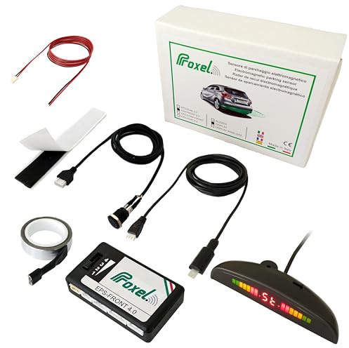 Proxel - Capteurs de stationnement électromagnétiques Invisibles, Avant, EPS-Front 4.0 avec Affichage, sans perçage de Pare-Chocs, kit Universel et Original