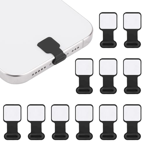 Gosknor 10pcs USB C Dust Plug, Silicone Rubber Type C Charging Port Protector USB C Port Cover Cap Anti Dust Waterproof Charging Port Plug for Mobile Phone Laptop