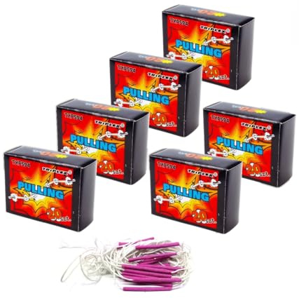h2i Pulling - Knall-Ziehschnüre | 120 Stück | Party Spaß für Klein & Groß I für Silvester, Halloween & Party Mitbringsel | Kinder & Jugendfeuerwerk | a | Ganzjahresfeuerwerk Kat. F1