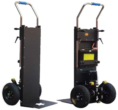 Electric Sack Truck Stair Climber Cart Sack Truck with Removable Battery 1200W 1500W Folding Sack Truck Hand Truck Stair Climber Load Capacity 400 Kg Climbing Dolly,1200W