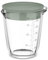 Mepal - Glas Messbecher mit Deckel Chef it - Leicht ablesbare, eingravierte Skala - Mikrowellen- & Backofengeeignet (ohne Deckel) - Hochwertiges Glas - Spülmaschinengeeignet - 500 ml - Nordic sage