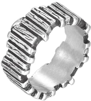 Joliernelle Jesus Crown of Thorns Ring für Männer Vintage Edelstahl Dorn Ring Vine Ast Lucky Ring