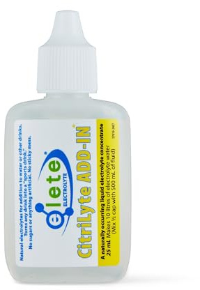 elete Electrolyte CitriLyte Drops – 25ml Refill Bottle, Citrus Flavour, Rehydration Supplement, Trace Minerals, Zero Sugar & Calories, Keto-Friendly, Supports Hydration & Muscle Function, Makes 10L