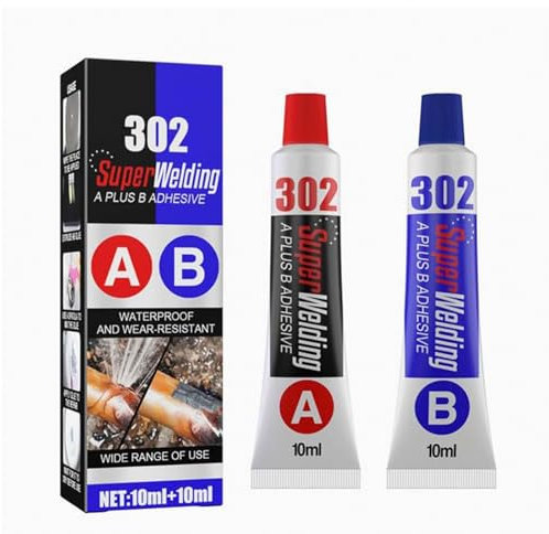 Adesivo Super Welding A Plus B, adesivo epossidico, colla per riparazione metalli, per acciaio inossidabile, legno, plastica e ceramica (1set)
