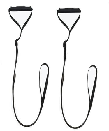 2 Pcs Kayak Towing Rope Standing Assist Strap Canoe Drag Handles SUP Pulling Cord Accessories Handle Multi-Purpose Strap Adjustable Length Stand Up with Handle Pull Boat Aid Dragging for Kayaker