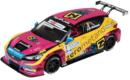 SCALEXTRIC - Vehículo de Carreras Classic - Coche Slot - Escala 1:32 (Cupra León Competición - Zero Metano)
