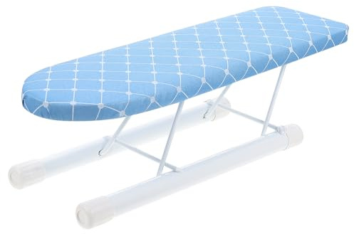 SAFIGLE Mini Asse da Stiro Pieghevole da Tavolo per Maniche e Camicie Utensile per Stirare Abiti Design Compatto e Traspirante per Casa e Viaggi