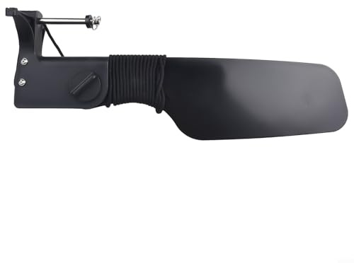 Gdfnmogo Ruder mit Riemenscheibe Lenksteuersystem für Angelboot, Kanu und Rafting Zubehör - Nylon 51 x 12,5 cm