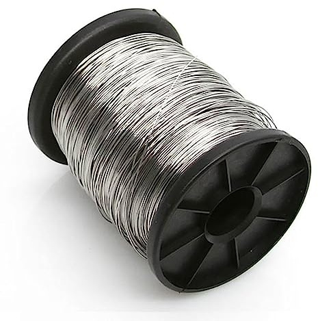 Flexibler Draht aus Edelstahl 304 – 5 m langer Draht for Basteln, Perlensticken und Gravieren for vielseitige Anwendungen(0.3mm)