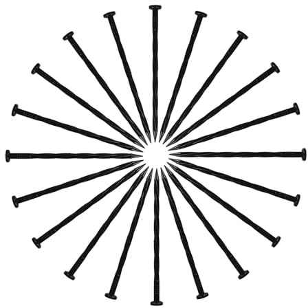 DRESSOOS Estacas de Plástico para Jardín 30 Piezas, Fijación en Espiral para Césped Artificial y Bordes, Anclajes Resistentes para Lonas, Telas y Paisajismo Exterior