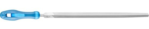 PFERD TOOLS Werkstattfeile Dreikant, 250mm, dreieckige, spitz zulaufende Feile, Kreuzhieb H2 auf drei Seiten, Ergonomie-Feilenheft, 11211257 – für universelle Schrupp- und Schlichtarbeiten geeignet