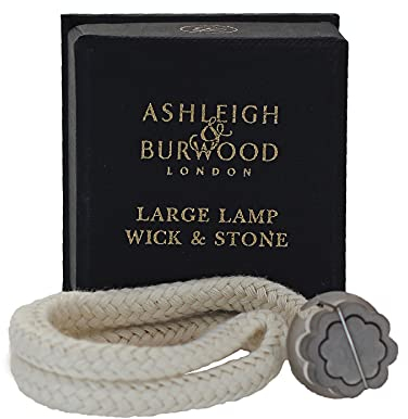 Ashleigh & Burwood - Large Replacement Wick for Fragrance Lamp - Boxed, Catalytic Stone/Wick Assembly, Air Purifying, Effective Diffusion, 300+ Uses or 700+ Hours, 1.8 cm Diameter Stone