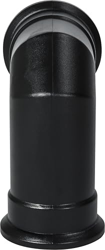 Adam Tubo Decorativo Angulado para Chimenea en Negro
