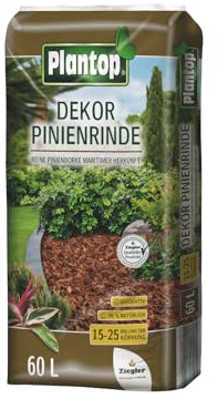 Pinienrinde Bodengold 15-25mm 60 L Bodengrund Dekomulch Rindenmulch Terrarienerde