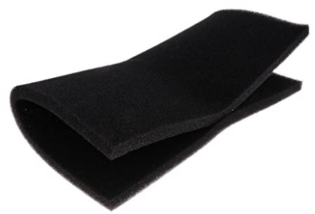 non-brand Sharplace Biochemischer Filterschaum Filterwatte Filterschwamm für Aquarium Filtration, schwarz - 50x50x2cm