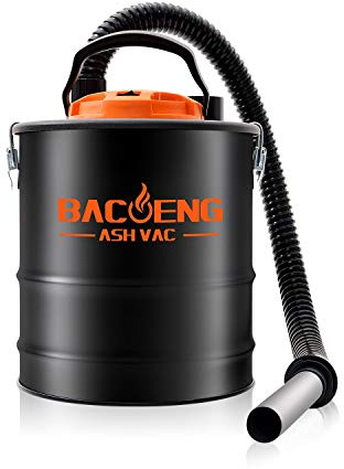 BACOENG Ash Vacuum, 4 Gallon Ash Vacuum for Pellet Stoves, Fireplaces Ash Vacuum Cleaner, for Wood Stove, Pellet Grill