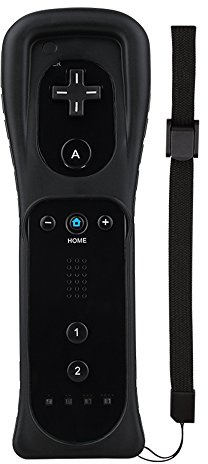 Cosaux FM02 Télécommande pour Wii et Wii U avec étui en silicone et dragonne Noir