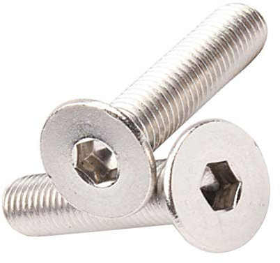 Gtagain Acero Inoxidable Tornillos de Cabeza Allen - Hexagonal Avellanada Máquina Tornillos Ferretería Herramientas Clavos Pernos M8