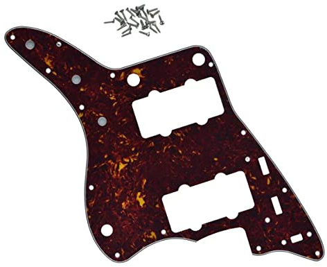 Dopro Vintage Schildkröte Jazzmaster Gitarren-Schlagbrett mit Schrauben für Fender Vintage Jazzmaster