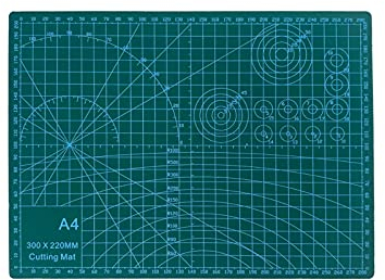 Professionelle selbstheilende Schneidematte 22,9 x 30,5 cm (A4), PVC doppelseitige rutschfeste 5-lagige Drehmatte für Scrapbooking, Quilten, Nähen