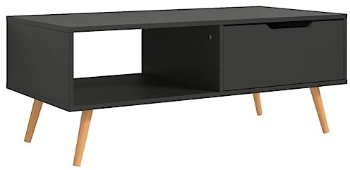 vidaXL Couchtisch Beistelltisch Wohnzimmertisch Kaffeetisch Sofatisch Teetisch Tisch Wohnzimmer Ablagetisch Grau 100x49,5x43cm Holzwerkstoff