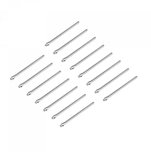 sourcing map 15Stk 18mm Uhrband Link Sicherungsstift Armbänder Silberton | 0.9mm, Für Reparatur