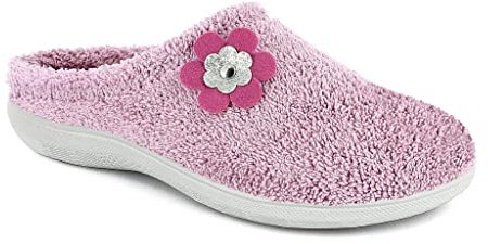 Inblu Pantofole in Spugna con Dettaglio Floreale, Donna, Glicine, 36 EU