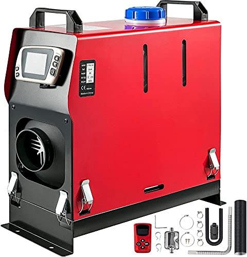 Sistemas de calefacción de encendido del coche, calentador de aire diésel de 12 V 5 KW con interruptor LCD, todo en uno, control remoto, silenciador del calentador de estacionamiento, salida de aire ú
