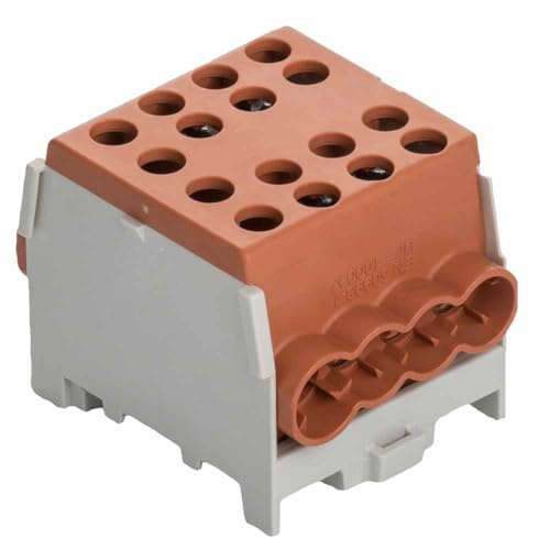 Pollmann Hauptleitungs-Abzweigklemme HLAK 35-1/6 M2 braun, 1 Stück