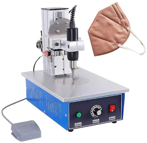 SACLMD Saldatore a Punti ad ultrasuoni da 1200W,Saldatore a Punti in Nylon,Saldatore da Tavolo in Tessuto Non Tessuto Saldatore in plastica Portatile,saldatrice per Tessuti
