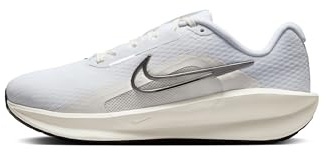 Nike Women's Downshifter 13 Road Running Shoes, White/White-Platinum Tint, 10 Extra Wide
