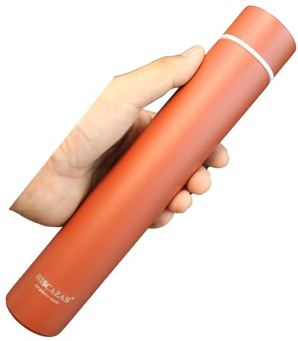 Bouteille isotherme en acier inoxydable ultra fine, 25,5 x 4,5 cm, 260 ml (rouge)