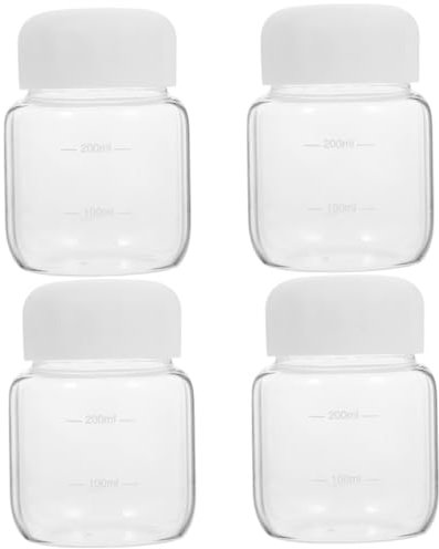 ABOOFAN Lot De 4 Bouteilles En Verre Élégantes Et Mignonnes Pour Petites Bouteilles Deau Pour La Course À Pied Bureau