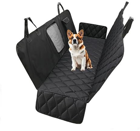LJLBFB hundedecke Auto rückbank für Mini Counry Man F60, Kratzfeste & Wasserabweisende hundesitz Auto rückbank Pflegeleicht hundezubehör Hunde autositz rückbank,Black