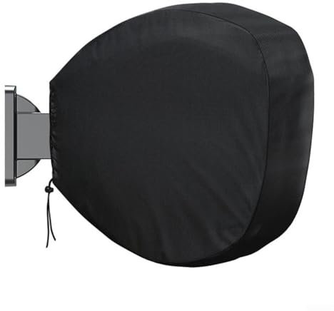 Schlauchabdeckung für Gartenschlauchtrommel, geeignet für alle Rollen, 420D silberbeschichtetes Oxford-Gewebe – Schwarz