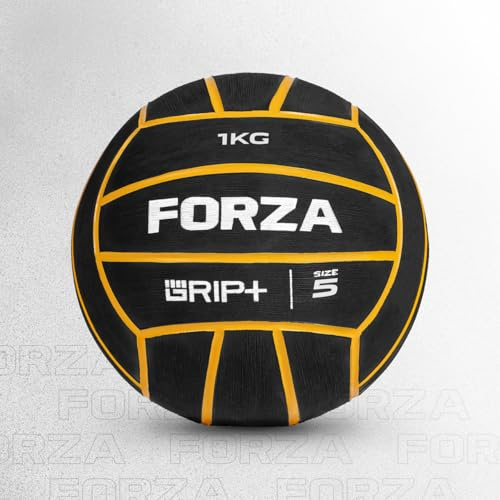FORZA Viktad vattenpoloboll – för styrke- och uthållighetsträning, premium gummi, grepp + teknik (1 kg, storlek 5)
