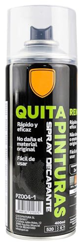 various Spray de Quita Pintura, Elimina Capas de Pintura Barnices Esmaltes 400ml - Pack de 1 Unidad