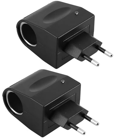 2Pcs Adaptateur Prise Allume Cigare 12V 500MA Secteur Adaptateur d'alimentation Voiture 90V-240V AC à DC Transformateur Convertisseur Courant Murale pour GPS, Purificateur d'air Mini-Glacière
