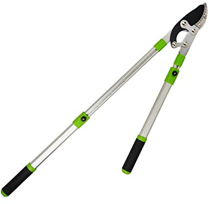 Forbici da Giardino estensibili Portatili, troncarami con Manico telescopico, troncarami in Alluminio con Lama a Rasoio e Sistema di azionamento a Leva, attrezzo da Giardinaggio