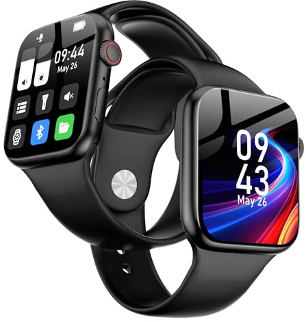 SWOFY Reproductor MP3 32GB Bluetooth 5.3, Pantalla Táctil, Pulsera Deportiva – Grabación HiFi, Rastreador de Fitness, para Carrera/Gimnasio (Negro)