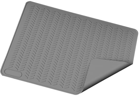 Guaber Coperture del piano di cottura del silicone per la stufa elettrica resistente al calore e stuoia per l'organizzazione della cucina Stuoia di essiccazione del piatto impermeabile