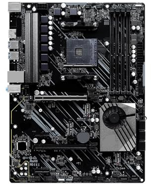 for X570 Phantom Gaming 4S Carte Mère X570 AM4 Support 5600 5600G 5700X 5800X3D CPU 4 × DDR4 128GB PCI-E 4.0 HDMI M.2 ATX for ASRock, Pièces