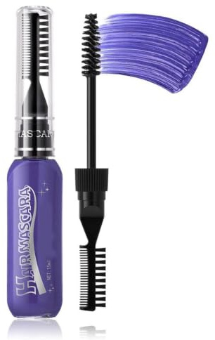 Peigne craie cheveux Craie colorante double tête longue tenue | Kit mascara teinture pour femmes pour femmes teinte temporaire lavable sûr application facile fête cosplay festival coiffage