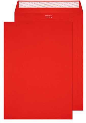 Blake Envelopes Creative Colour 406 Briefumschläge Haftklebung Pillar Box Rot C4 229 x 324 mm - 120g/m² | 250 Stück