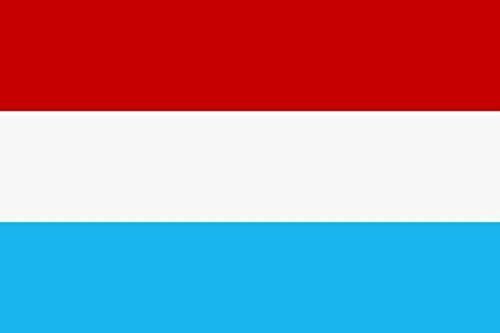 U24 Aufkleber Luxemburg Flagge Fahne 15 x 10 cm Autoaufkleber Sticker