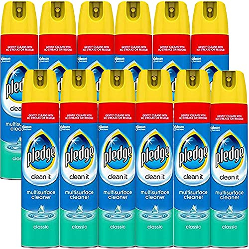 Pledge Clean It Multisurface Polish Cleaner Classic 250ml, Pack of 12